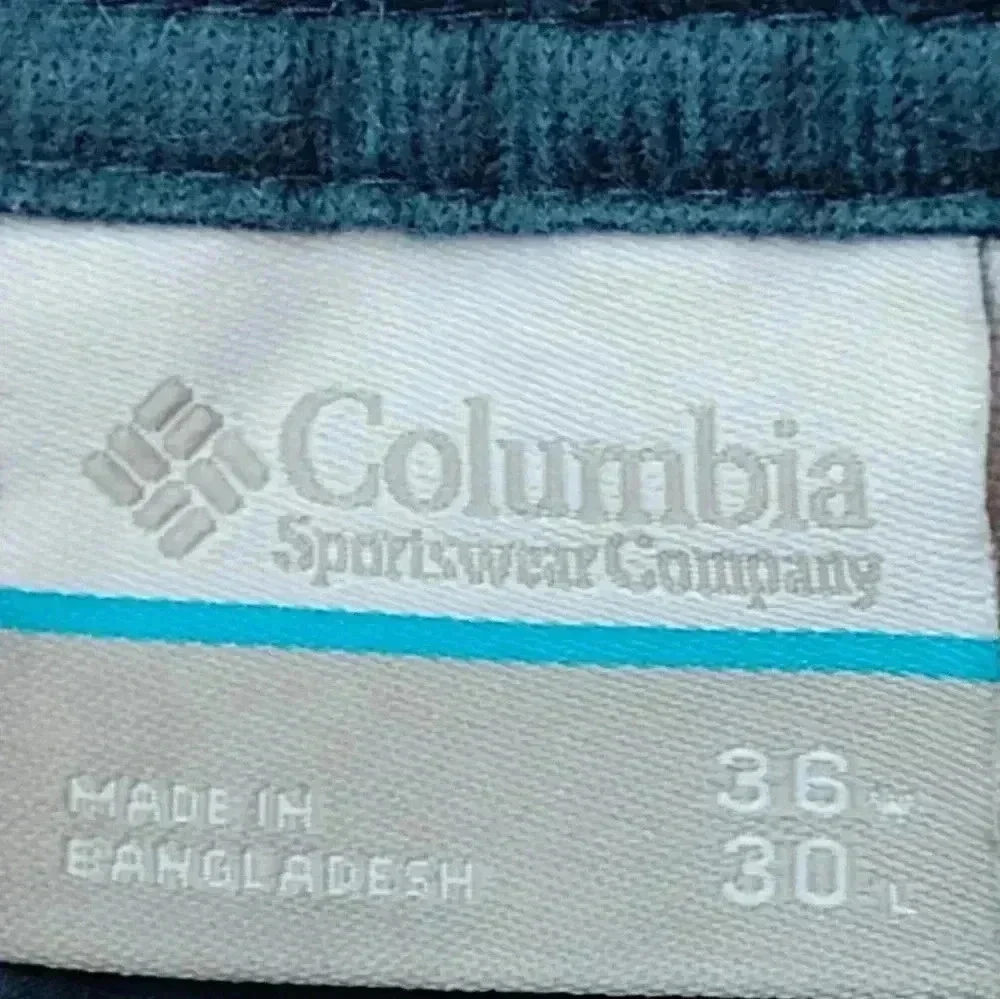 Columbia Men's Blue Omni Shade Sun Protection Silver Ridge Pant | Size 36/30